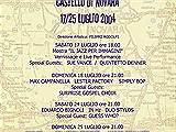 Locandina 1° Concorso Nazionale Novara Jazz 17-25 Luglio 2004 (Il Quintetto Denner è la Guest Star della cerimonia di apertura)